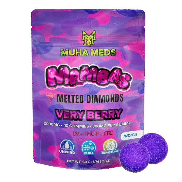 Muha Meds Very Berry Gummies | 3000 MG – Indica